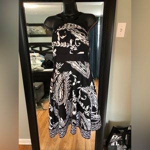Size 8 halter dress.  Asymmetrical hem from The Limited